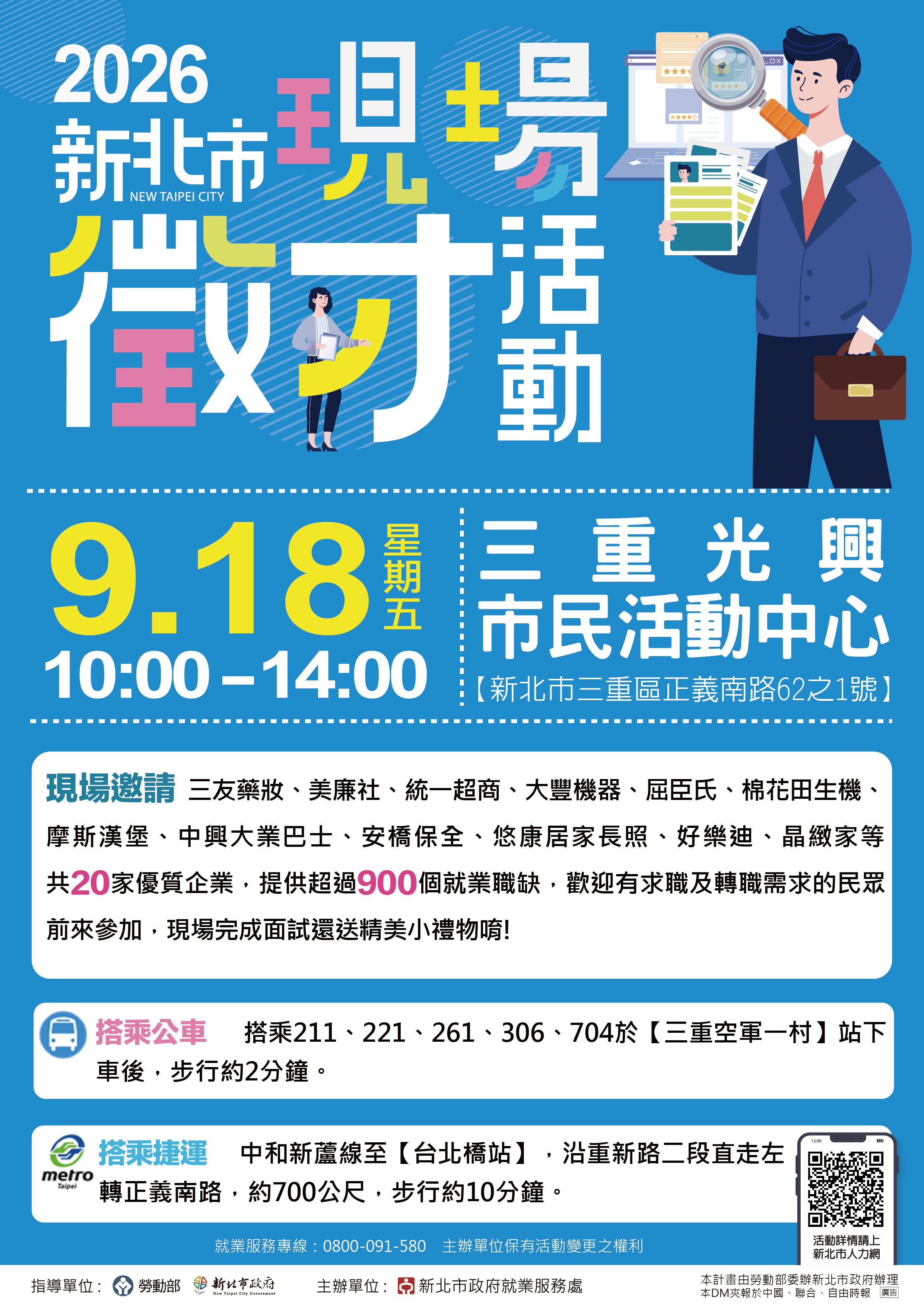 「2026新北市聯合徵才活動」海報