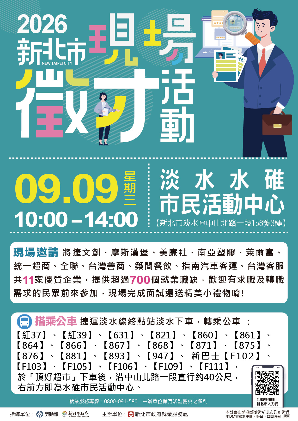 2026新北市聯合徵才活動海報