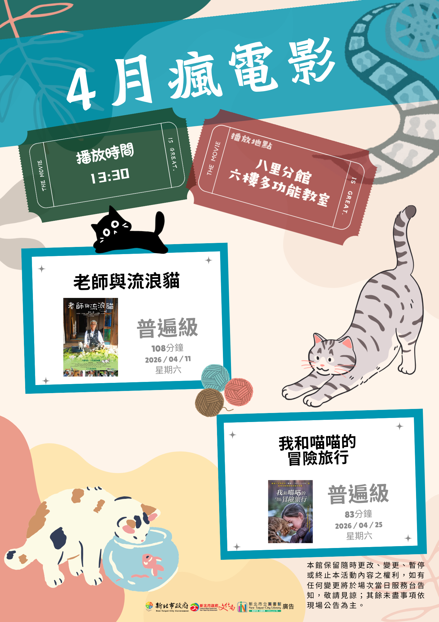 4月瘋電影節目表