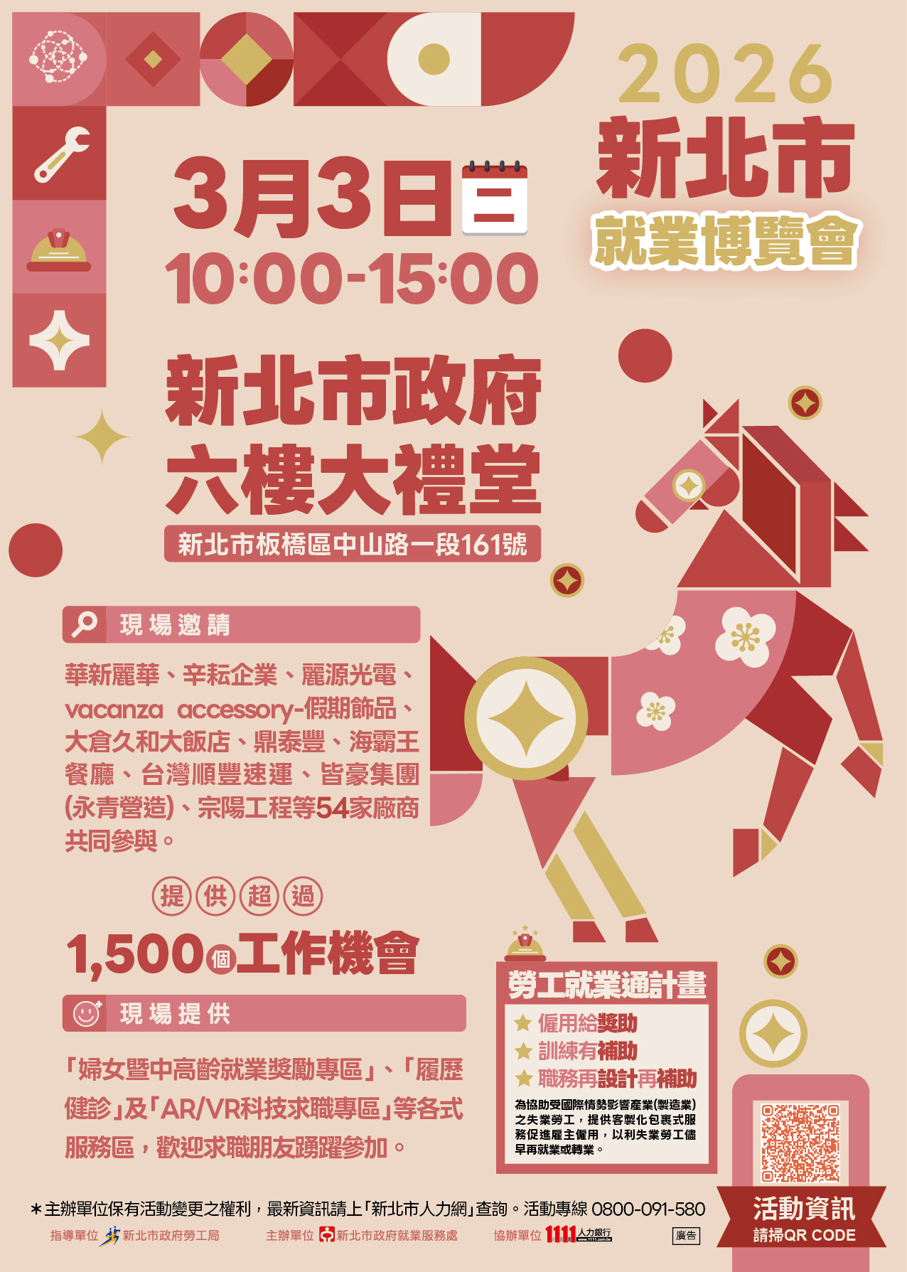 「2026新北市就業博覽會」海報