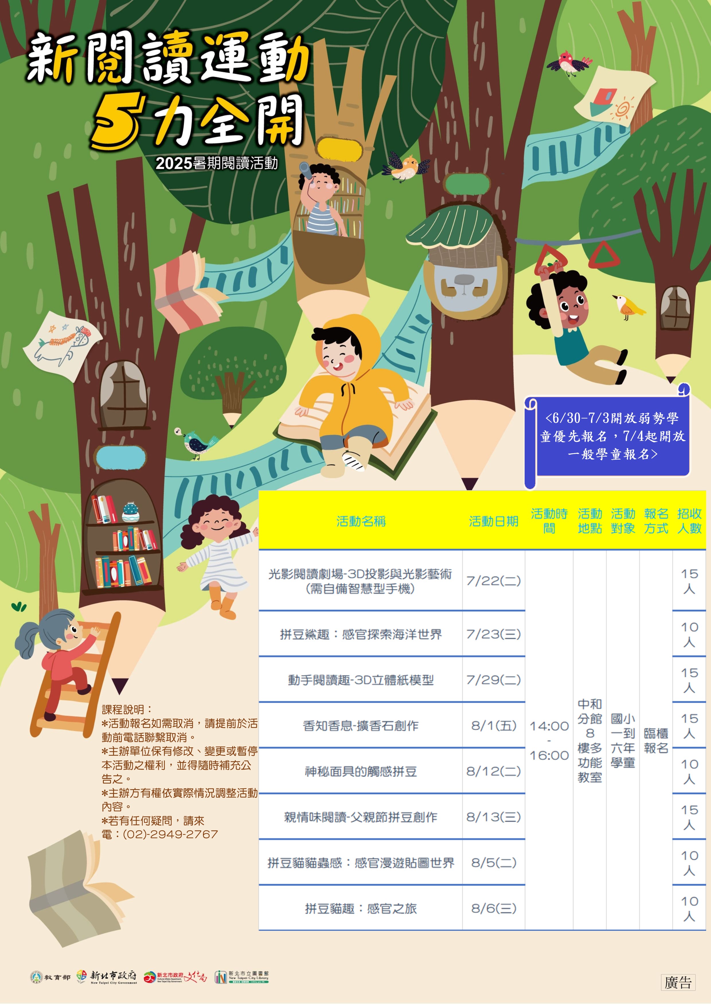 【蘆洲集賢分館】114年6月21日(六) 14:00「人人都該學會的投資觀念和工具」講座
