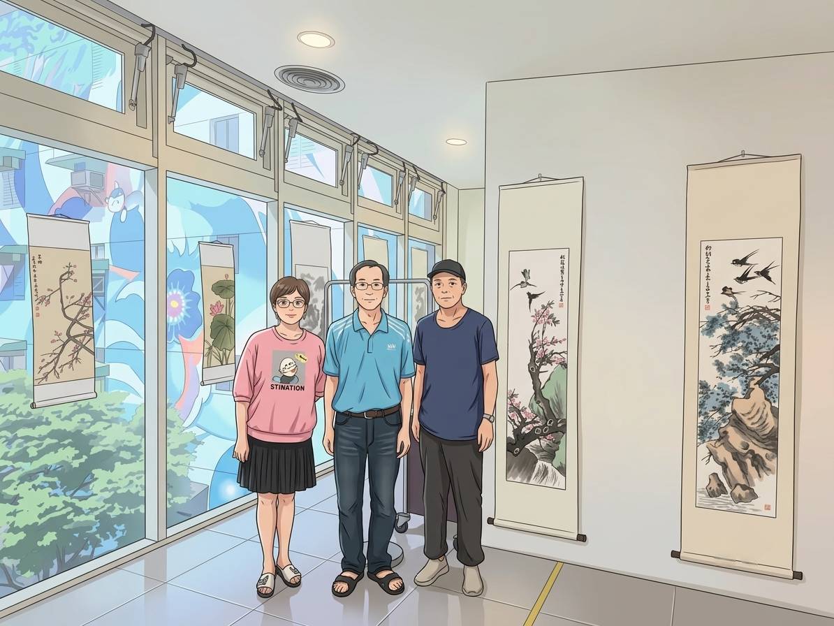 瑞芳區樂齡中心115年水墨花鳥班師生成果展圖片